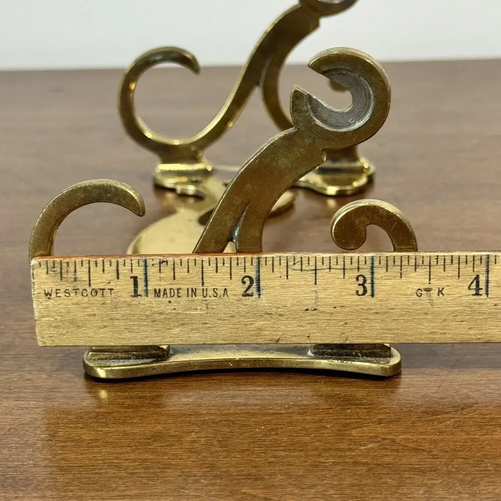 Vintage Ornate Solid Brass Wall Toilet Paper Holder